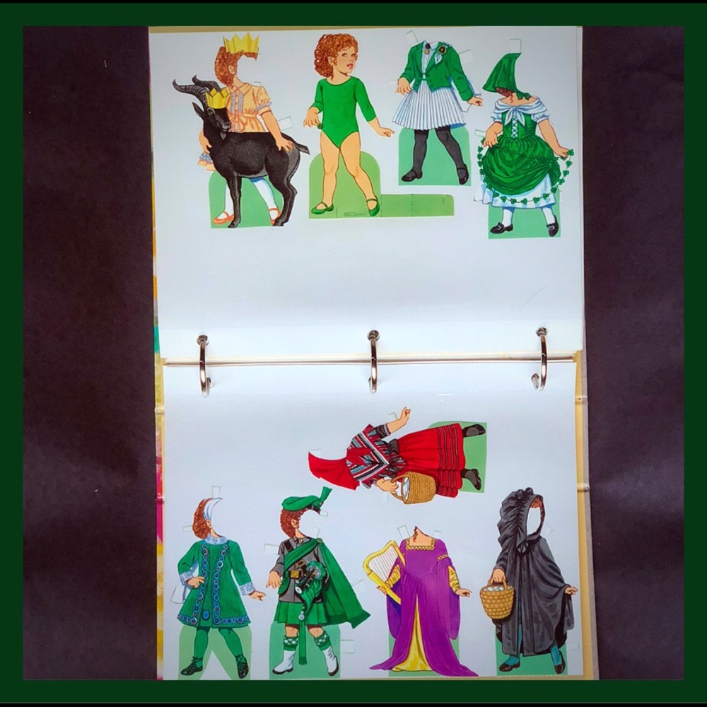 Irish Girl Paper Doll by Tom Tierney